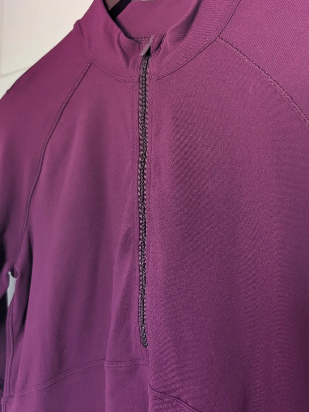 Lululemon Women’s Long Sleeve Half-Zip Top in Plum